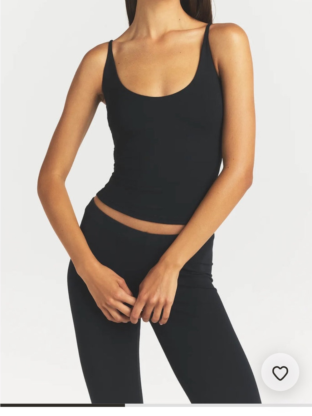 Skims smooth Layers SCOOP NECK CAMI black size M
